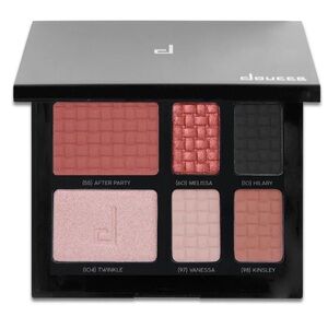 Doucce Pink and Black Eyeshadow Palette for Versatile Eye Looks 2 Sets